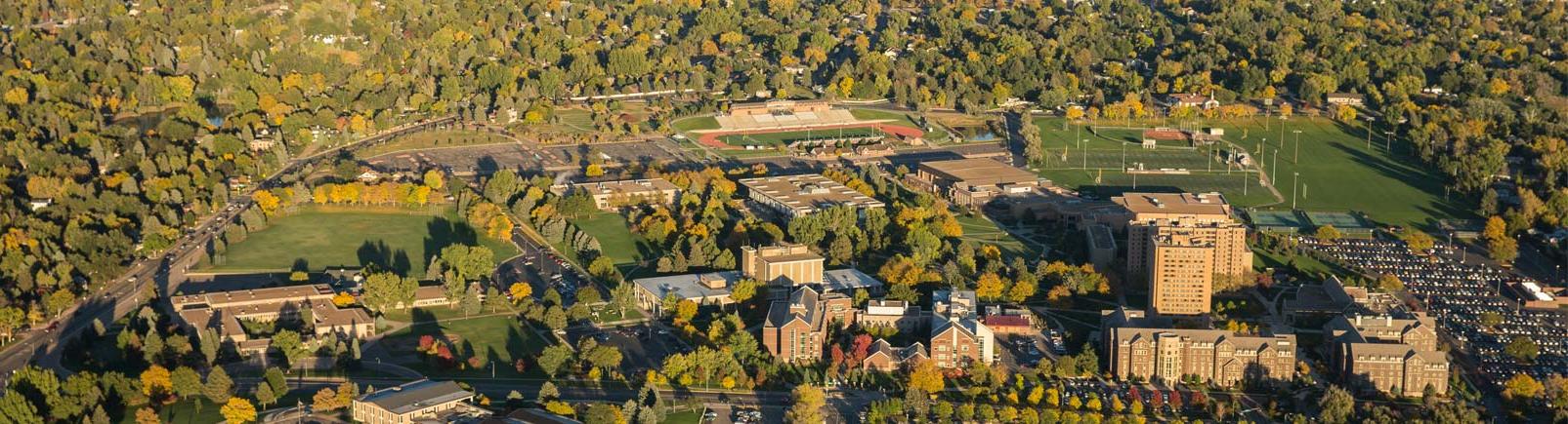 Aerial view of West Campus