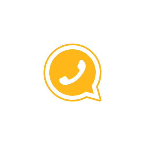 Gold icon of a phone ringing
