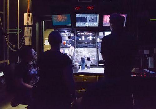 Union Colony Civic Center technical staff keep the show running offstage. Photo by Woody Myers